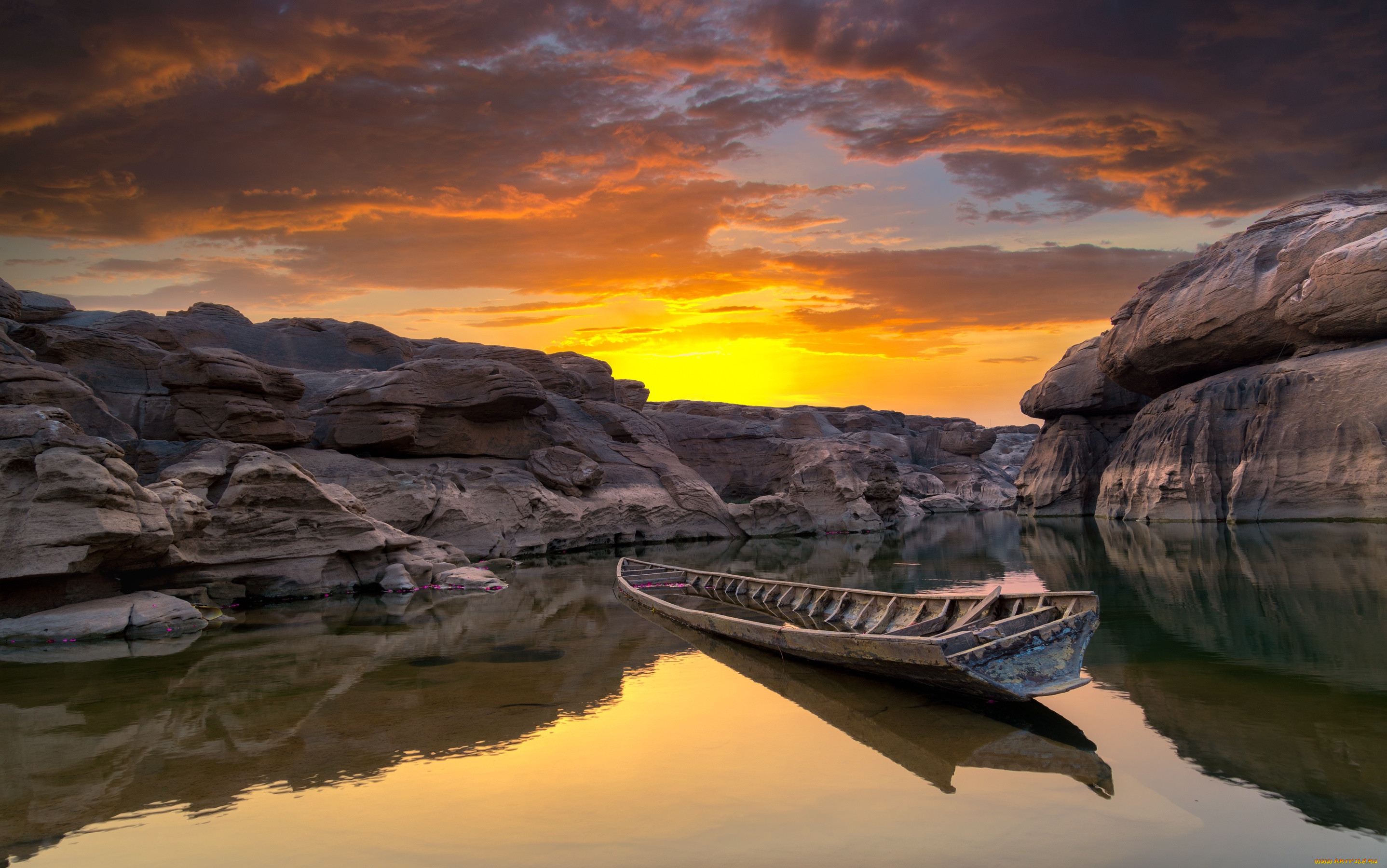 , ,  , , , thailand, boat, , , river, grand, canyon, nature, , sunset
